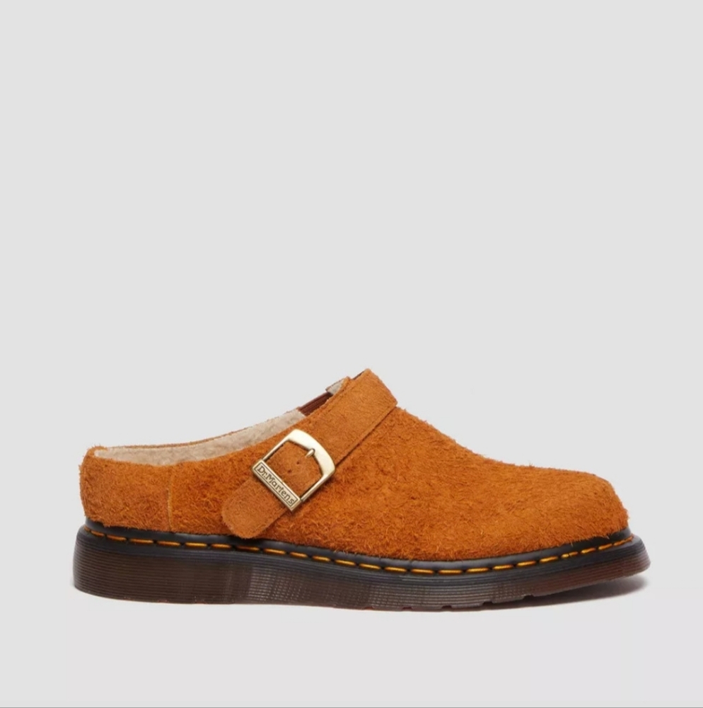 Dr. Martens Isham Faux Shearling Lined Suede Slingback Mules